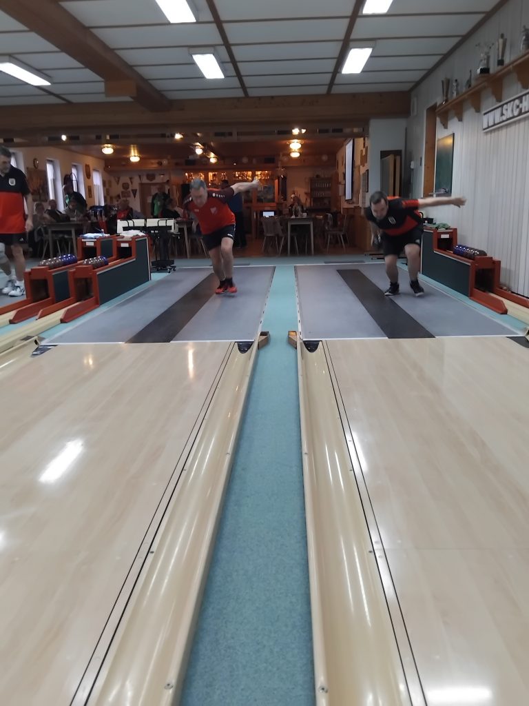 Foto vom 6. Spieltag der Abteilung Kegeln.