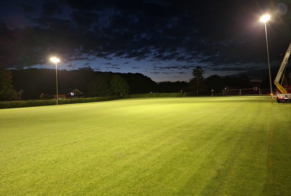 Umrüstung auf LED Technik an den Trainingsplätzen erfolgt